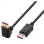 Techly DisplayPort 1.4 kaabel M/M 4K@120Hz 2m must ühe nurga all ICOC-DSP-A14-020NT9