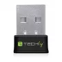 Techly I-WL-USB-600TY Mini WiFi USB-adapter Dual Band MU-MIMO 2dBi 600Mbps Must