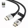 Techly ICOC-HDMI21-8-010T HDMI 2.1 kaabel 1m 48Gbps 8K 10K punutud must