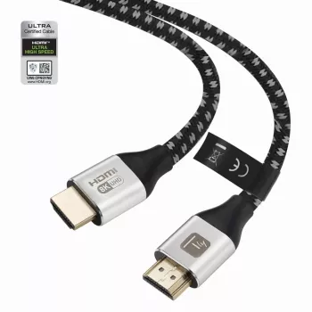 Techly ICOC-HDMI21-8-020T HDMI 2.1 kaabel 8K 10K 48Gbps 2m must punutud