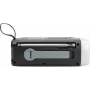 TechniSat kaasaskantav hädaolukorra raadio DAB+/FM, Bluetooth, päikesepaneel, käsivänt, akupank, LED-taskulamp, must (0000/2933)