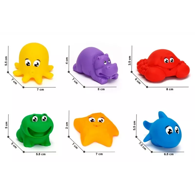 TECHNOK Set for Playing in the Sand, Water and Bathing Animals 7945