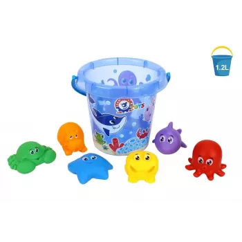TECHNOK Set for Playing in the Sand, Water and Bathing Animals 7945
