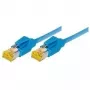 TECLINE Cat 6a S/FTP patch-kaabel, 0,5m, sinine, LSZH, 10GbE, Hirose TM31 72200B