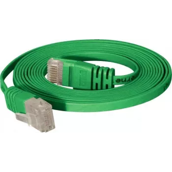 TECLINE kõrge kvaliteediga lame U/UTP Cat 6 patch-kaabel, roheline, 7,5 m 77807G