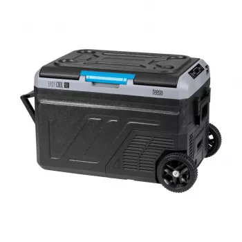 TEESA TSA6004 Professionaalne Kompressoriga Reisikülmik/Sügavkülmik 40L DC12/24 AC 230V Akuvalik, Suured Rattad, Tugev Käepide, Bluetooth, Kahekambriline