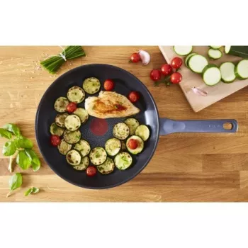Tefal Daily Cook G7300455 24 cm praepann, roostevaba teras, Titanium 2X mittenakkuva, termo-signaal, kõikidele pliitidele