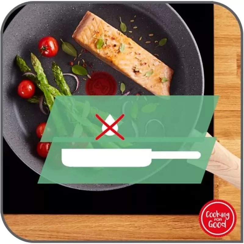 Tefal Duetto+ Praepann 28 cm, Roostevaba Teras, Titaanist Mittenakkuva, Induktsioon - G7320634