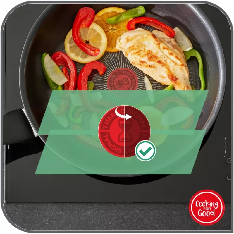 Tefal Duetto+ Praepann 28 cm, Roostevaba Teras, Titaanist Mittenakkuva, Induktsioon - G7320634