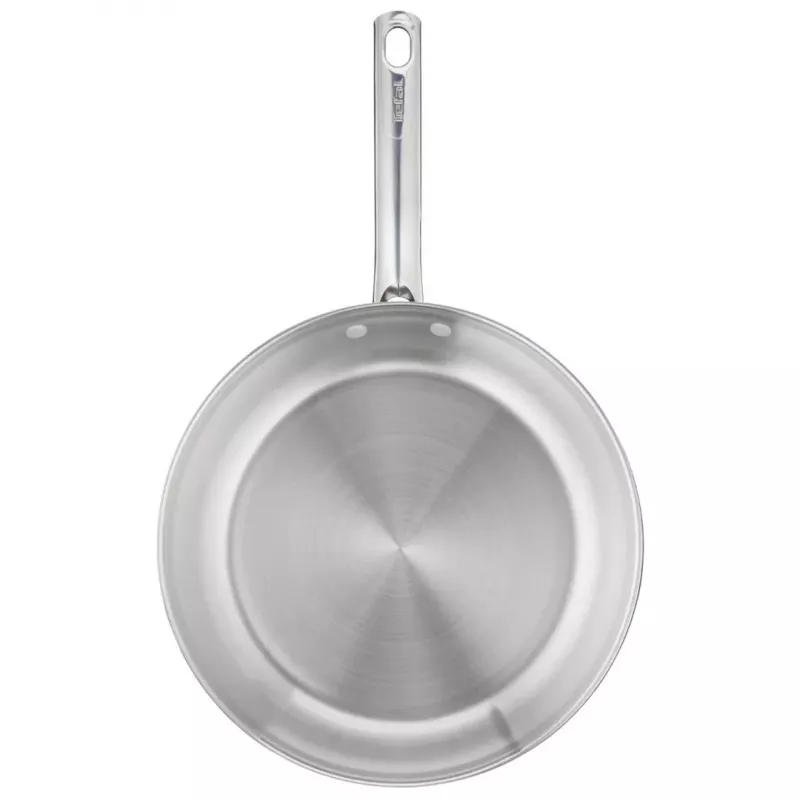 Tefal Duetto On 20 cm roostevabast terasest praepann titaanist mittekleepuva katte ja Thermo-Signal indikaatoriga
