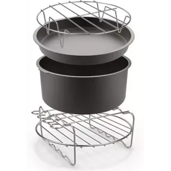 TEFAL Easy Fry tarvikukomplekt OBH Nordica XXL õhufritüüridele - Küpsetusvorm, vardaraam, 5 varrast