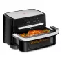 Tefal EY9228 Dual Easy Fry Flex õhufritüür ja grill, 6,5L kahe tsooni, 1700W, must/hõbedane