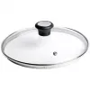Tefal klaasist kaas Ø30cm – karastatud klaasist kööginõude kaas aurutusavaga, roostevabast terasest servaga, nõudepesumasinas pestav