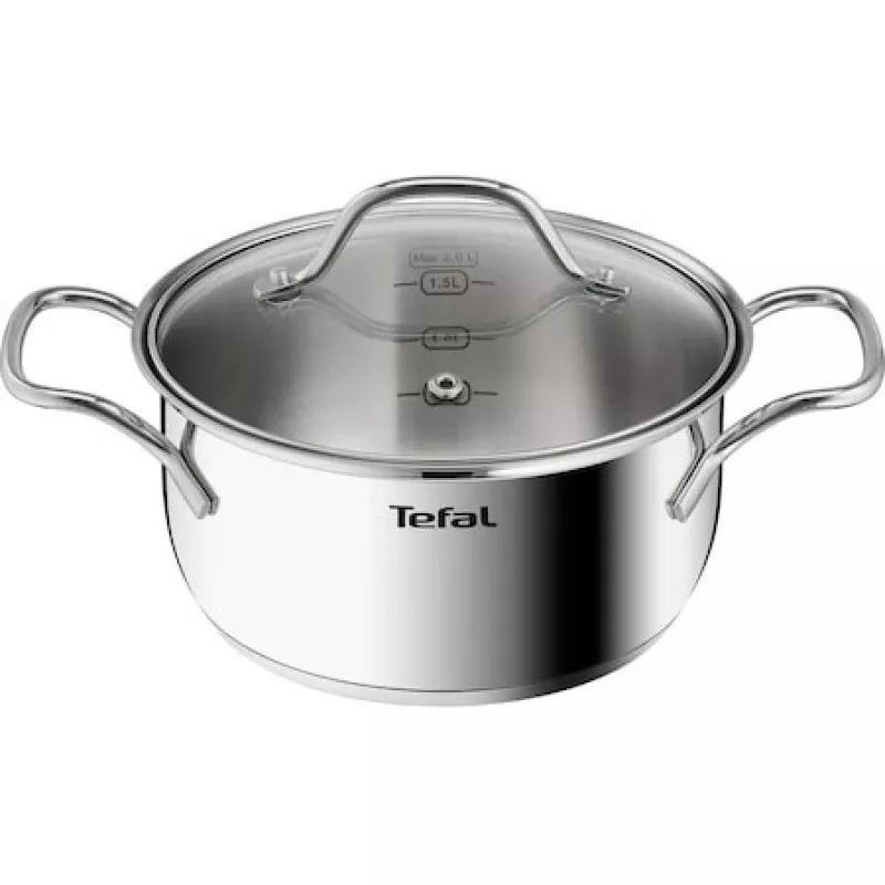 Tefal Intuition B864SA74 roostevabast terasest pottide ja pannide komplekt, 10-osaline, sobib induktsioonile, ahjukindel, nõudepesumasinas pestav