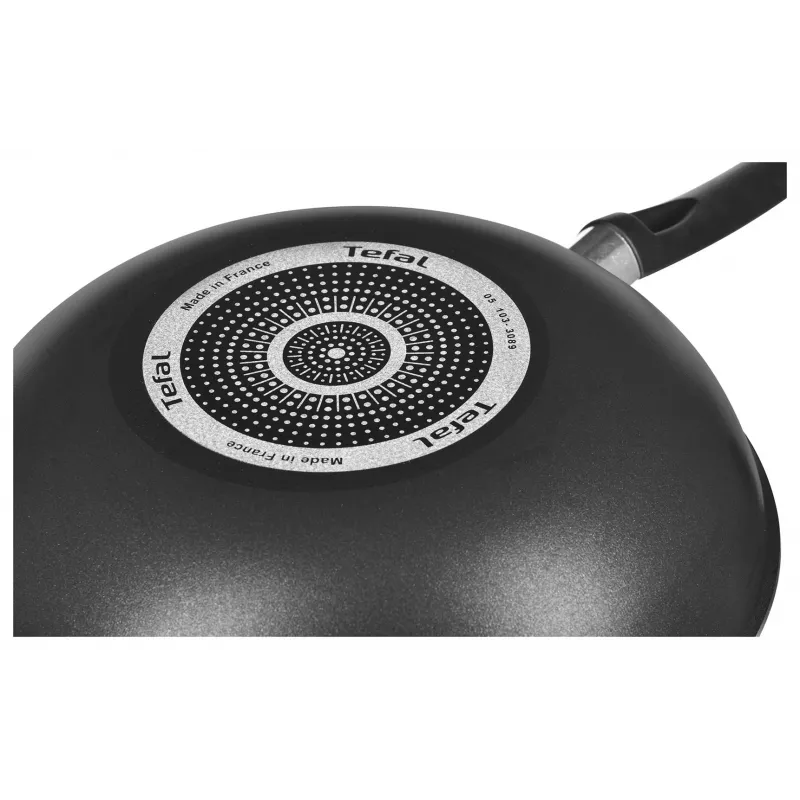 Tefal Simplicity 28 cm wok-pann B5821902 – alumiiniumist mittenakkuva kattega Thermo-Spot, gaas/elekter/keraamiline/halogeen