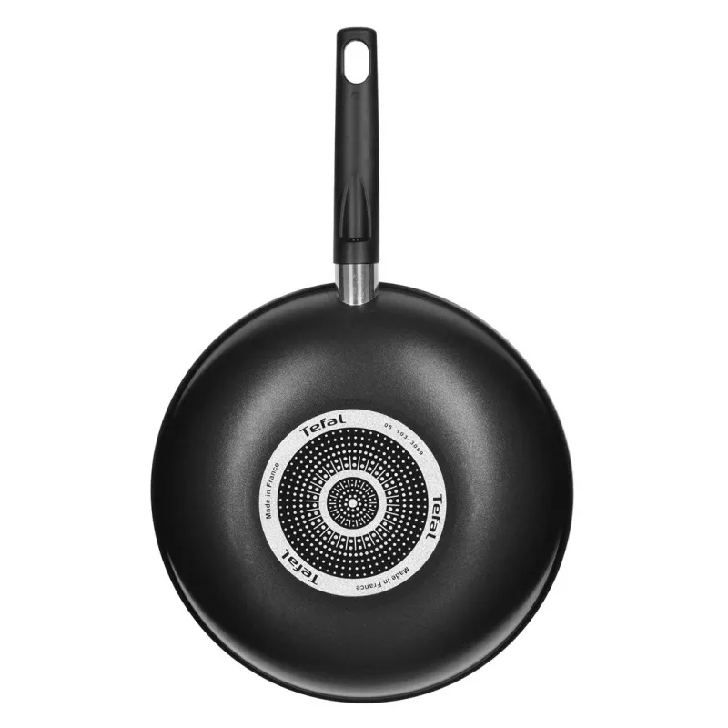 Tefal Simplicity 28 cm wok-pann B5821902 – alumiiniumist mittenakkuva kattega Thermo-Spot, gaas/elekter/keraamiline/halogeen