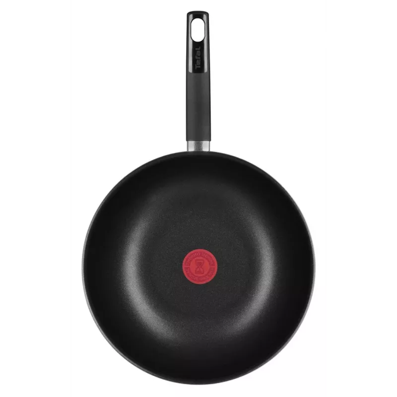 Tefal Simplicity 28 cm wok-pann B5821902 – alumiiniumist mittenakkuva kattega Thermo-Spot, gaas/elekter/keraamiline/halogeen