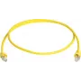 Telegärtner 100008173 CAT 5e F/UTP RJ45 patch-kaabel, 0,5 m, kollane, tuleaeglustiga, paindekaitsega