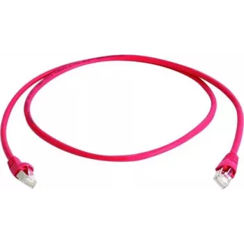 Telegärtner 100008775 RJ45 patch-kaabel CAT 5e F/UTP 5,0 m punane leegiaeglustatud paindekaitsega