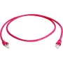 Telegärtner 100008775 RJ45 patch-kaabel CAT 5e F/UTP 5,0 m punane leegiaeglustatud paindekaitsega