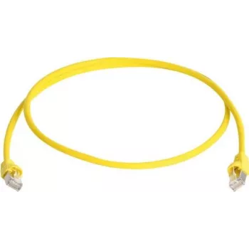 Telegärtner 100008943 CAT 5e F/UTP RJ45 patch-kaabel 7,5m kollane tuleaeglustav paindekaitsega
