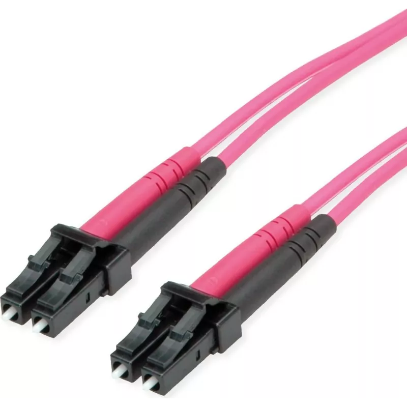 TELEGÄRTNER 10m LC-LC OM4 Duplex 50/125 multimode fiiberoptiline ühenduskaabel, violetne LSZH 100011512