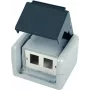 Telegärtner AMJ-SL 2-porti RJ45 pealepandav pesa Cat.6A varjestatud, puhtvalge
