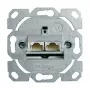 Telegärtner AMJ45 andmesisendusmoodul, 2-pordiline RJ45, Cat.6A varjestatud, 10G, tööriistavaba IDC, tsinkkorpus