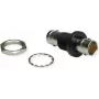 Telegärtner BNC läbiviiguadapter emane-emane 50 Ohm paneelipaigaldus, nikeldatud messing, DC-4 GHz
