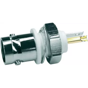 Telegärtner BNC paneelipesa, isoleeritud 50 Ohm, valge isoleeriv äärik, Z01 - 1 tk (J01001A0043)