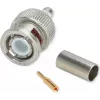 Telegärtner BNC-krimpside G01 50 Ohm, krimp/krimp, professionaalne, A0205, RG-58 C/U, Belden YR23092, UG-1785/U jaoks, 5-pakk
