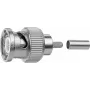 Telegärtner BNC-krimpside G01 50 Ohm, krimp/krimp, professionaalne, A0205, RG-58 C/U, Belden YR23092, UG-1785/U jaoks, 5-pakk