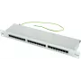 TELEGÄRTNER Cat.5e 24-porti RJ45 patch-paneel, 1U, 19-tolline, helehall