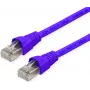 Telegärtner MP8 FS 500 Cat 6a S/FTP paigalduskaabel, RJ-45 isane - RJ-45 isane, 0,5 m, violetne, takerdumisvastane