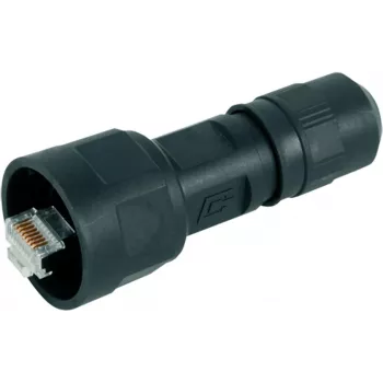 Telegärtner STX V1 RJ45 pistiku komplekt plastikvariant 1 sirge 8P8C must J80026A0009 1 tk