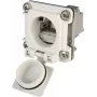 Telegärtner STX V6 RJ45 flantsiga paigaldatav ühenduspesade komplekt variant 6, 8P8C, varjestatud, Cat.6A, IP67, helehall J00020A0483