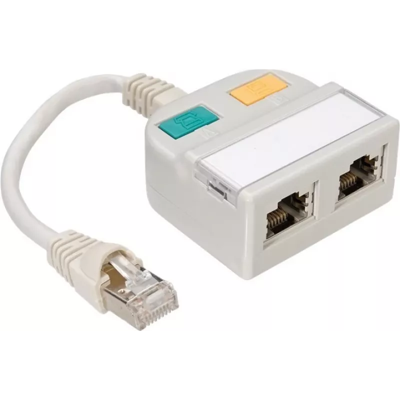 TELEGÄRTNER T-adapter Cat5e 100Base-T/ISDN RJ45 jaotur (J00029A0013)
