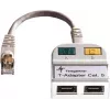 TELEGÄRTNER T-adapter Cat5e 100Base-T/ISDN RJ45 jaotur (J00029A0013)
