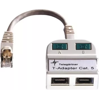Telegärtner Token Ring jaotur RJ45 isane 2x RJ45 emane varjestatud helehall J00029A0011