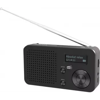 Telestar TOP 100 DAB+ kaasaskantav raadio FM-iga, must