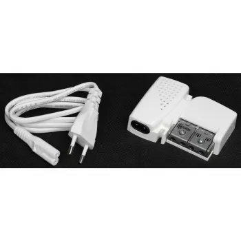 TELEVES PicoKom 1 EC Antenni võimendi, 1 sisend, 2 väljundit, 12 dB võimendus, 47-694 MHz, F-tüüpi pistikud, siseruum