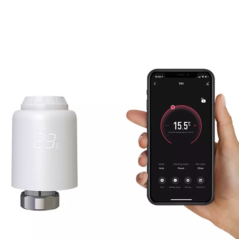 Tellur Smart WiFi Termostaatiline Radiaatoriklapp RVSH1 LED Valge