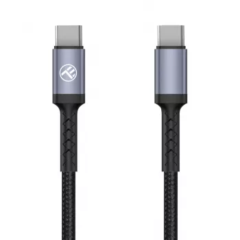 Tellur Type-C to Type-C kaabel 3A PD60W 2m Nylon Must
