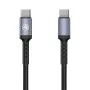 Tellur Type-C to Type-C kaabel 3A PD60W 2m Nylon Must