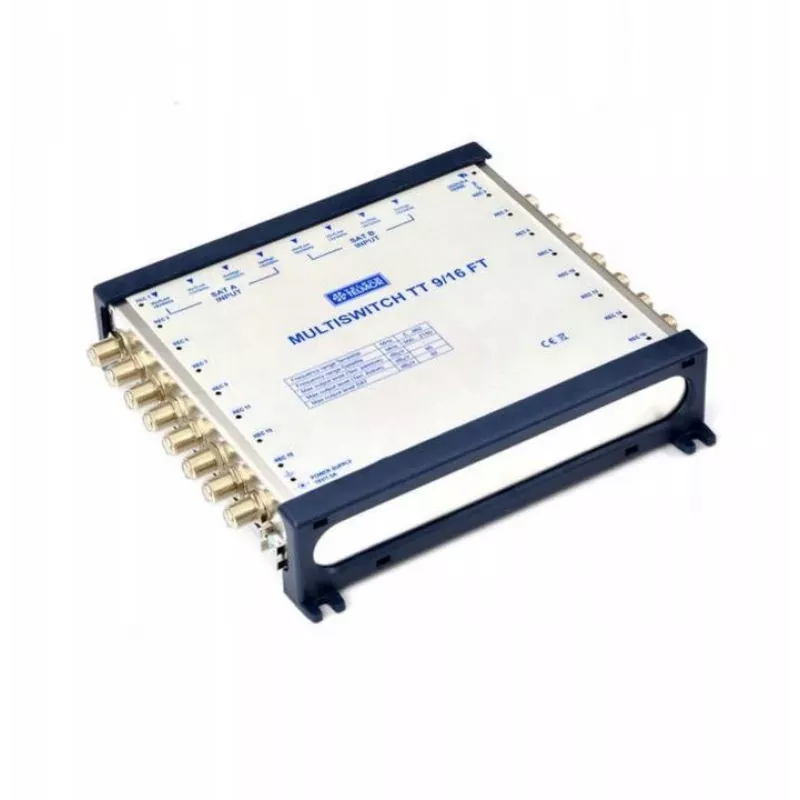 Telmor TT 9/16 FT Classic multiswitch – 16 abonendiväljundit, lõppseade sisseehitatud toiteallikaga