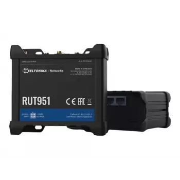 Teltonika RUT951 Dual SIM eSIM 4G LTE Cat 4 Wi-Fi ruuter koos Ühendkuningriigi toiteadapteriga