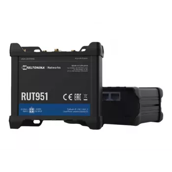 Teltonika RUT951 Dual SIM eSIM 4G LTE Cat 4 Wi-Fi ruuter koos Ühendkuningriigi toiteadapteriga