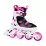 Tempish Gokid Girl Reguleeritavad Rulluisud Tüdrukutele, EU 29-32 – 64mm PU Rattad, ABEC 5 Laagrid, Roosa/Valge/Lilla