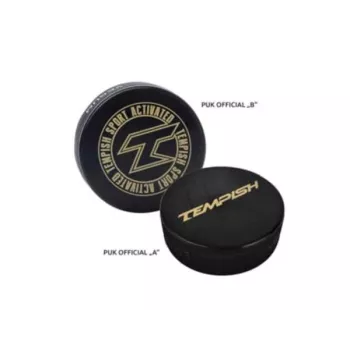 Tempish PUCK ametlik jäähokilitter – vulkaniseeritud kumm, IIHF/NHL standard