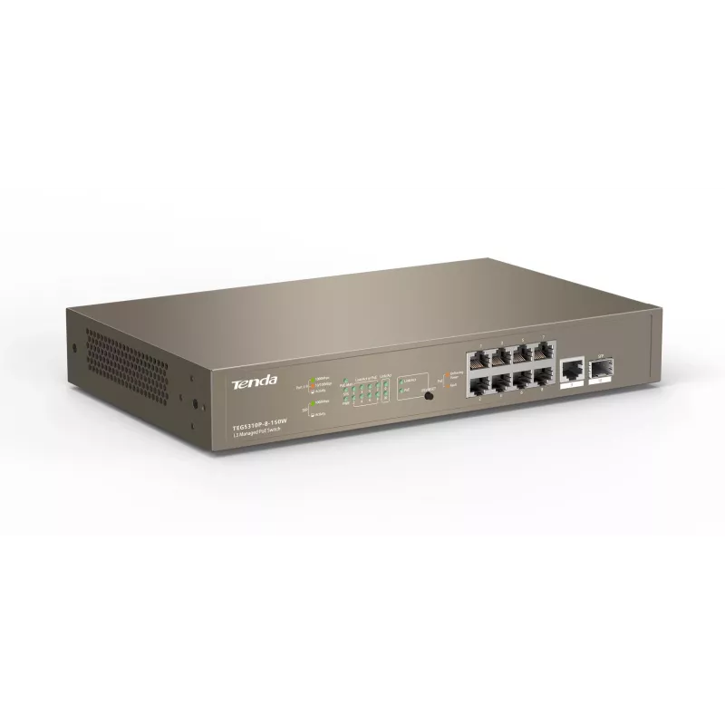 Tenda TEG5310P-8-150W hallatav Layer 3 Gigabit PoE+ lüliti